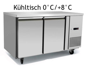 Kühltisch mit 2 Türen - 136cm breit