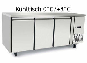 Kühltisch mit 3 Türen - 180cm breit